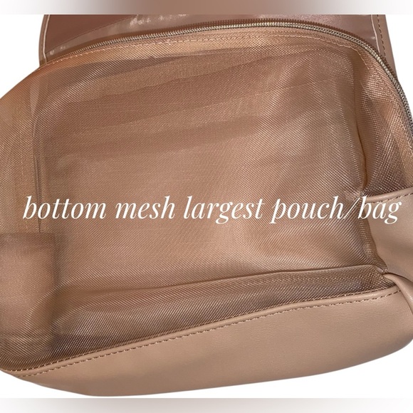 LANCÔME PARIS Trifold Travel Bag Cosmetics-Skin Care-1st Aid-Toiletries NUDE - Picture 5 of 8